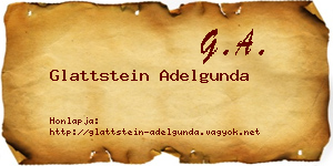 Glattstein Adelgunda névjegykártya